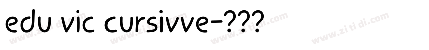 edu vic cursivve字体转换